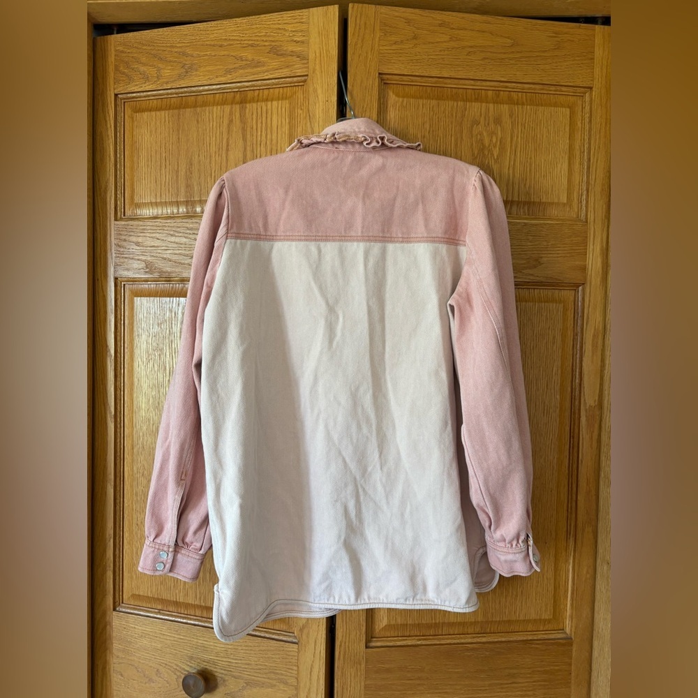 Blue B Collection Chic Pink and Cream Women's Blouse 💗 - Picture 12 of 14